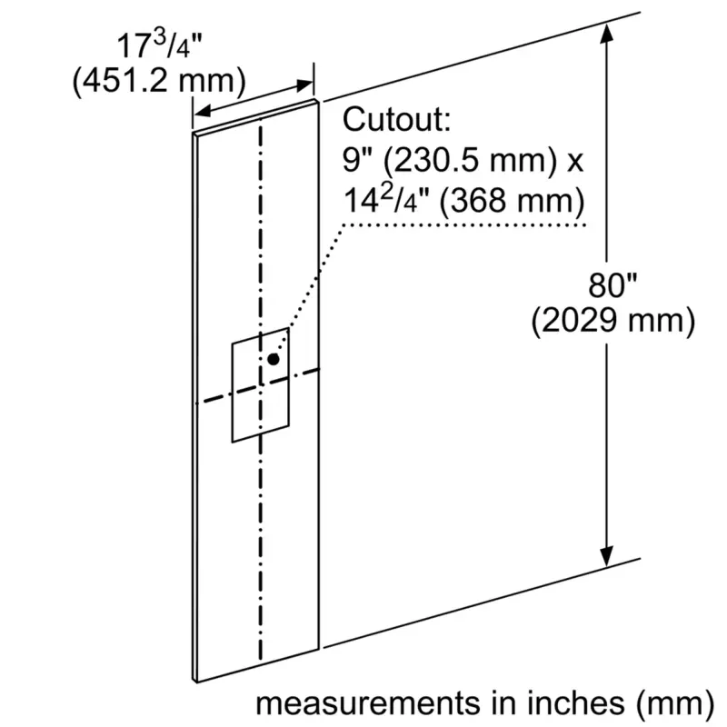 Door Panel Kit 202.9 x 45.1 cm 23000322