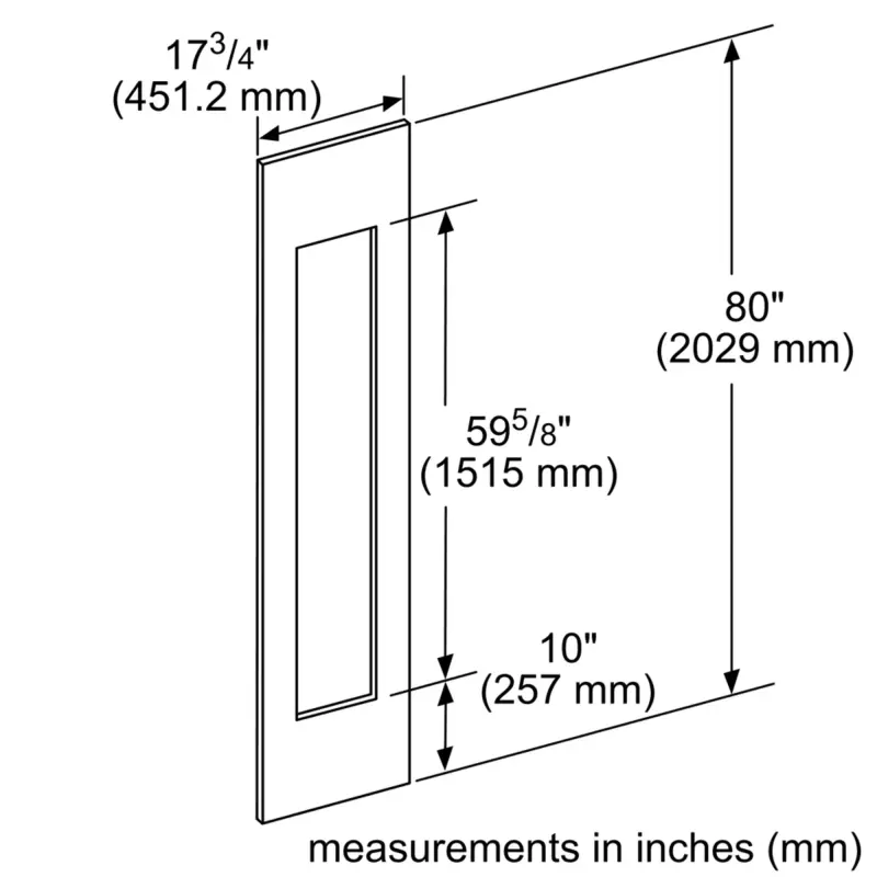 Door Panel Kit 202.9 x 45.1 cm 23000324