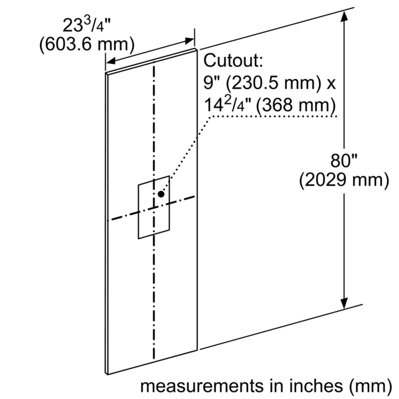 Door Panel Kit 202.9 x 60.3 cm 23000326