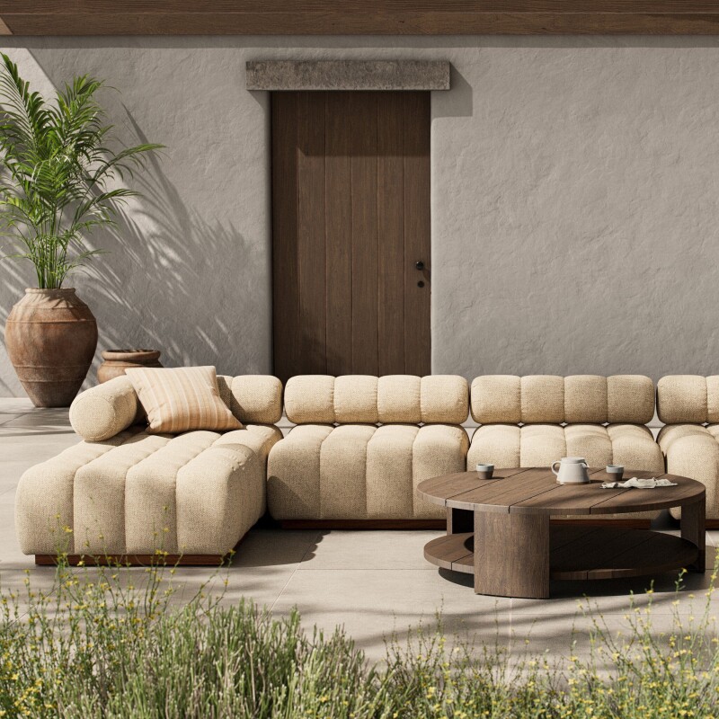 Roma Outdoor 4-Piece Sectional - 230027-006 230027006