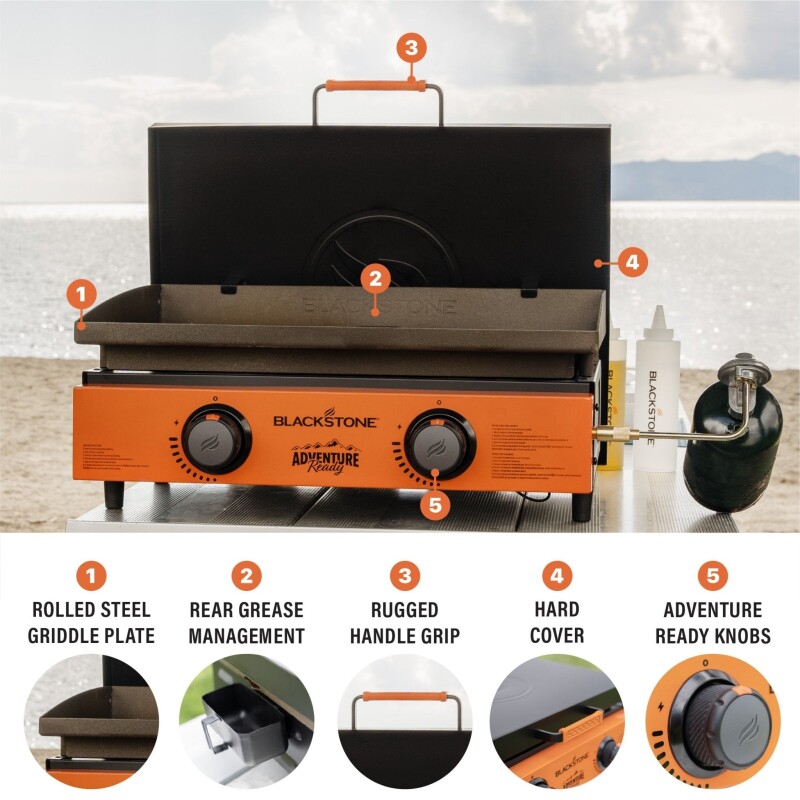 22” Tabletop Griddle with Hard Cover 2306