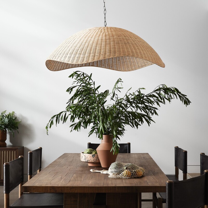 Overscale Woven Rattan Pendant - 230938-001 230938001