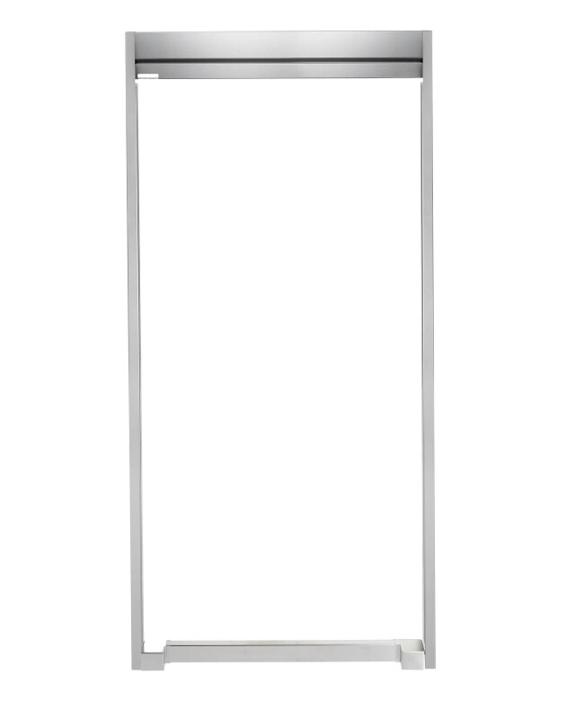 Stainless Stand-Alone Column Refrigerator & Freezer with Single Flat Trim Kits 2311P2SDST