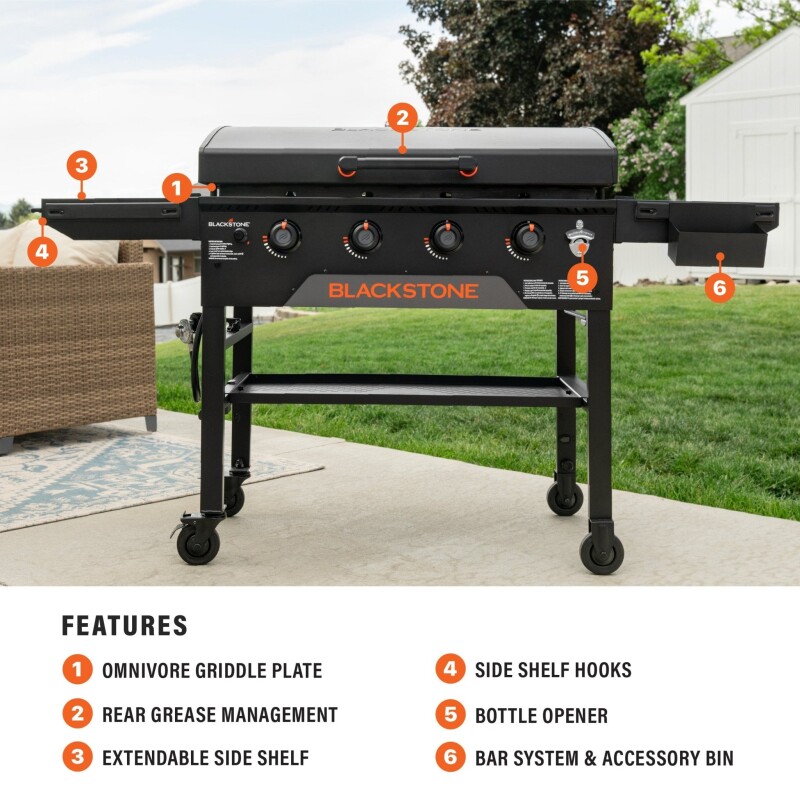 36” Griddle with Hood view 4