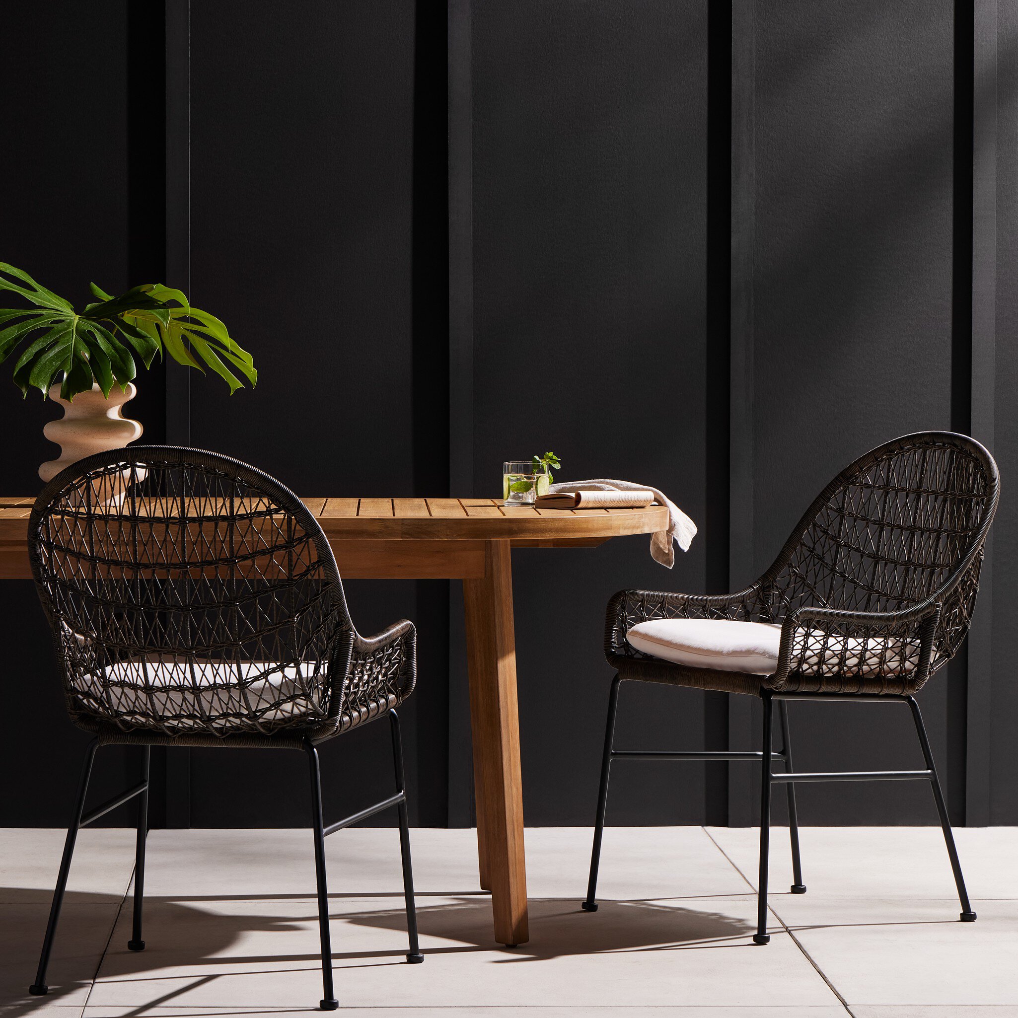 Bandera Outdoor Woven Dining Chair - 232553-001 232553001