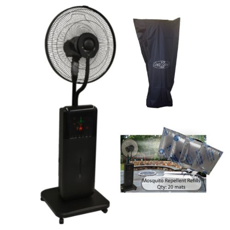 CoolZone Dry Mist Bluetooth Speaker Fan Bundle 2334