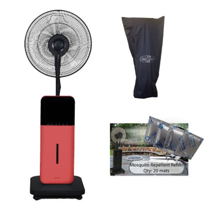 CoolZone Dry Mist Bluetooth Speaker Fan Bundle 2335