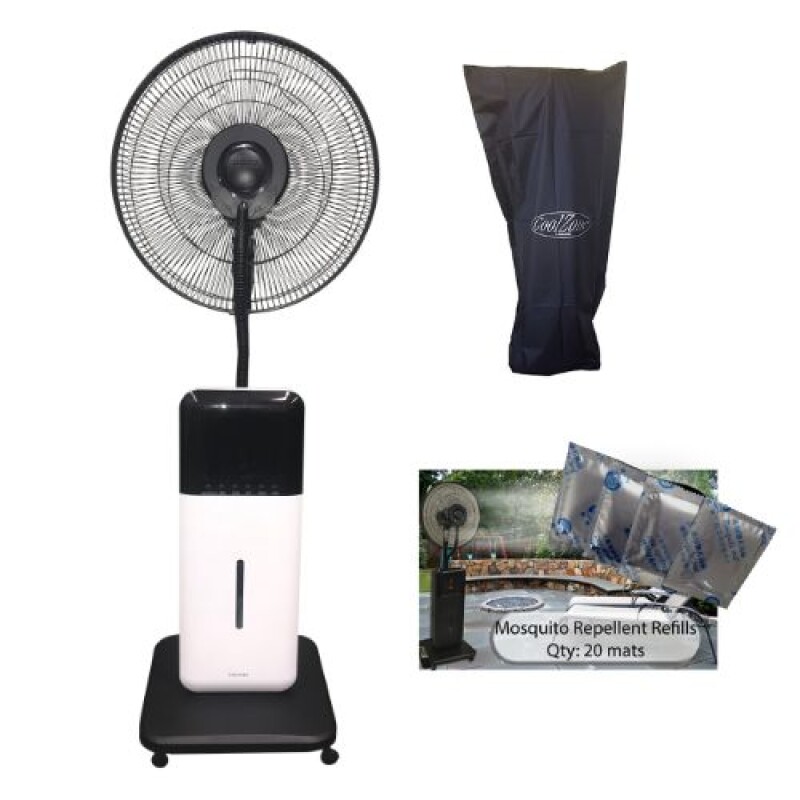 CoolZone Dry Mist Bluetooth Speaker Fan Bundle 2336
