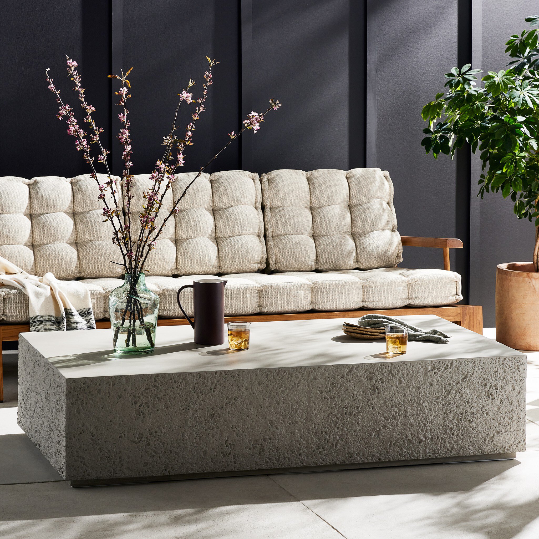 Otero Rectangular Outdoor Coffee Table - 235093-001 235093001