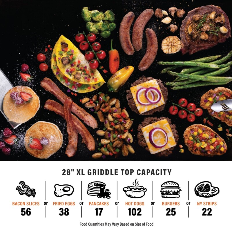 28" Griddle with Flexfold™ Legs 2357