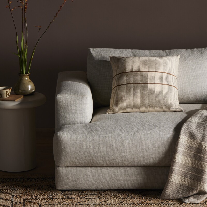 Handwoven Merido Pillow - Beige - 235708-008 235708008