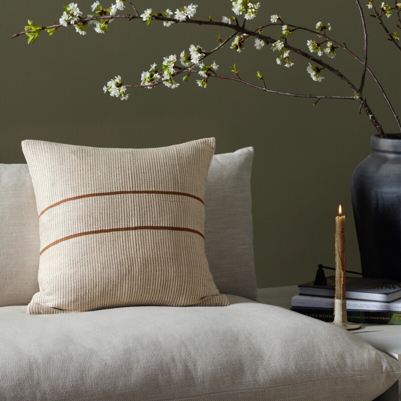 Handwoven Merido Pillow - Beige - 235730-010 235730010