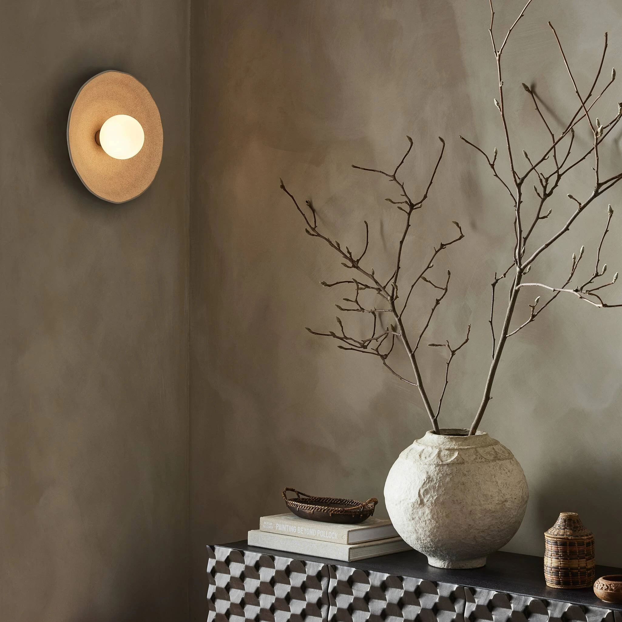 Organic Ceramic Sconce - 237030-001 237030001