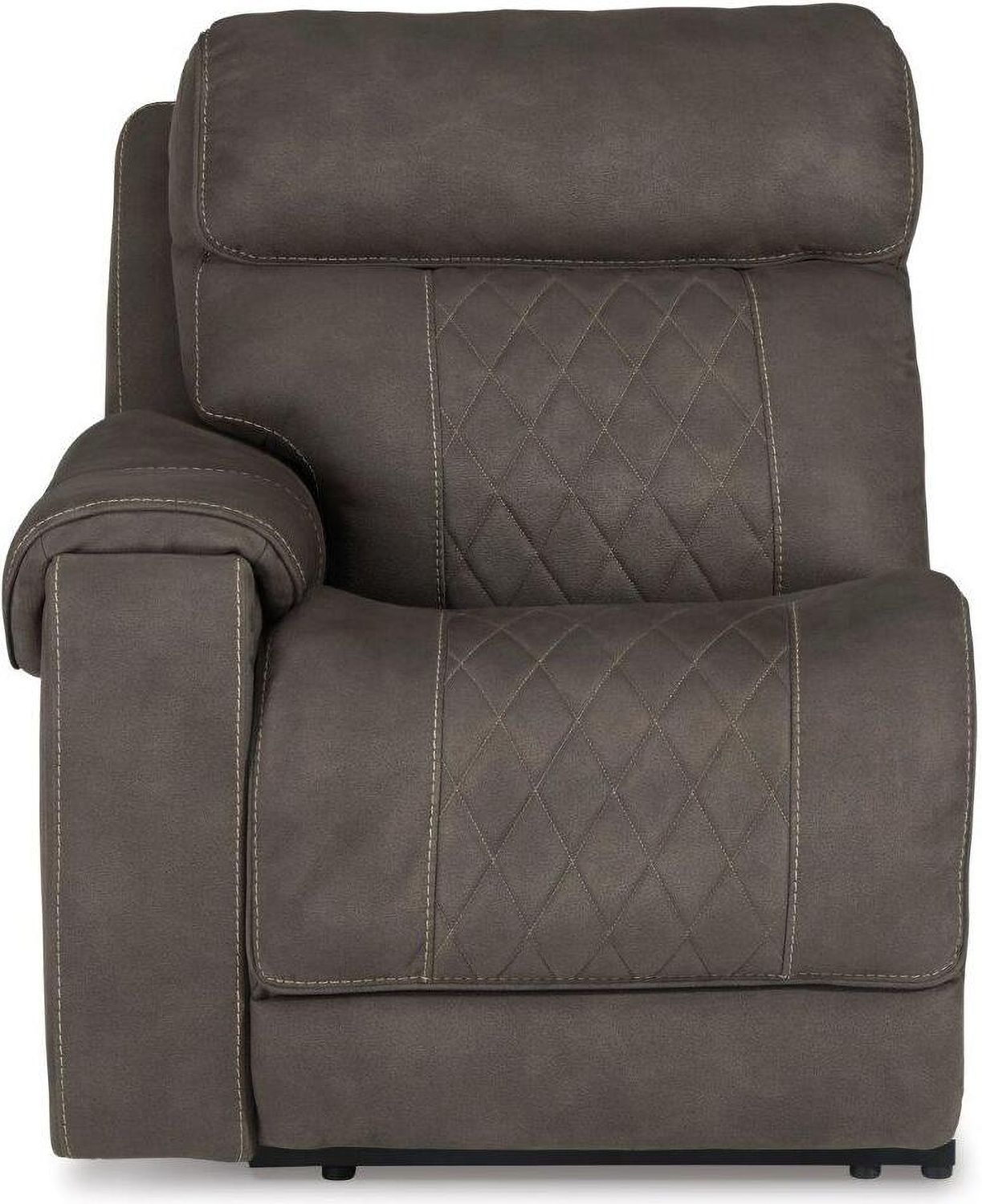 Hoopster Power Reclining Modular Console Loveseat In Gunmetal 237035823703622370360