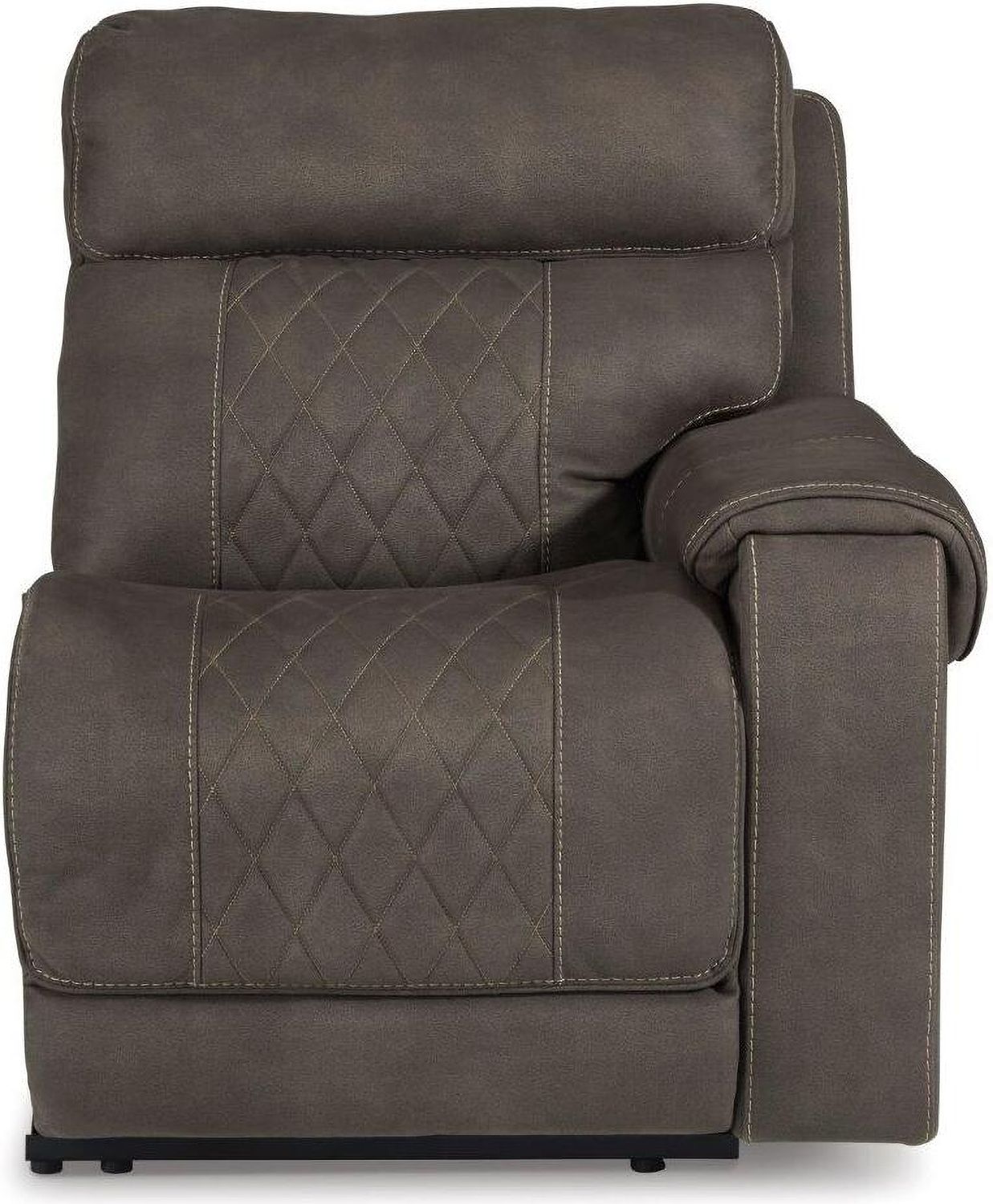 Hoopster Power Reclining Modular Console Loveseat In Gunmetal 237035823703622370360
