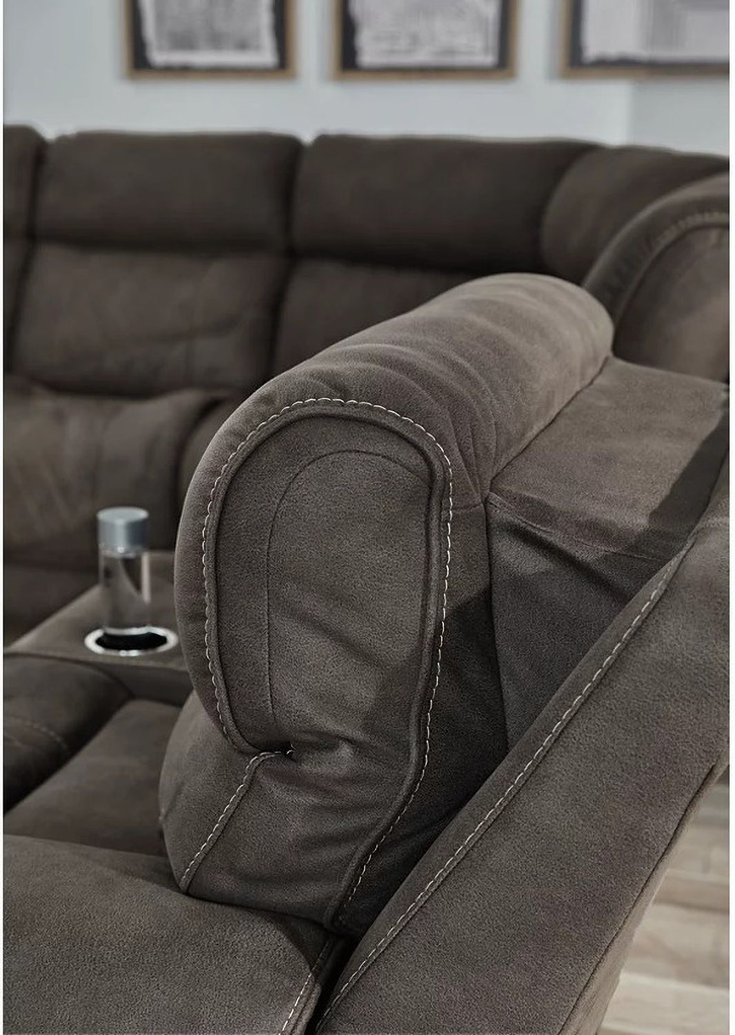 Hoopster 6-Piece Power Reclining Sectional In Gunmetal 23703S5