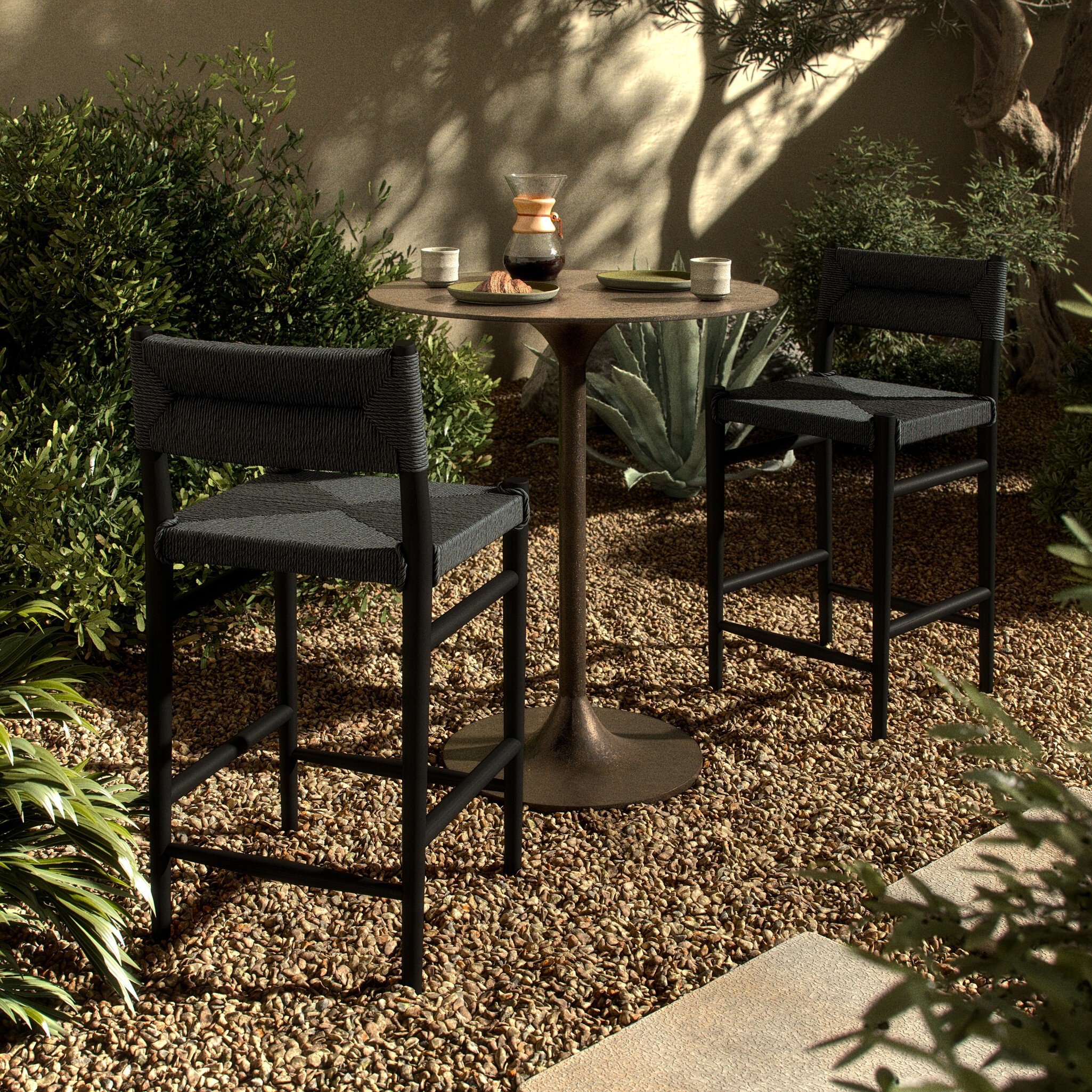 Lomas Bar + Counter Outdoor Stool - 237996-005 237996005