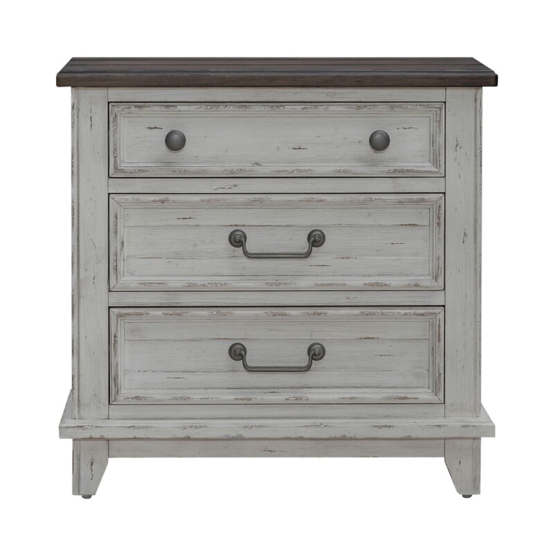 River Place 3 Drawer Nightstand w/ Charging Station 237BR61