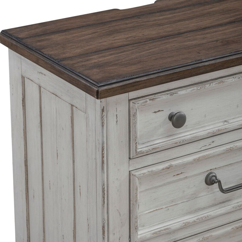 River Place 3 Drawer Nightstand w/ Charging Station 237BR61