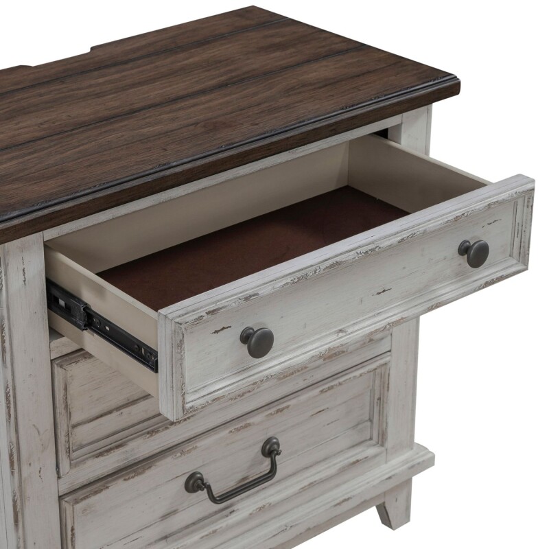 River Place 3 Drawer Nightstand w/ Charging Station 237BR61