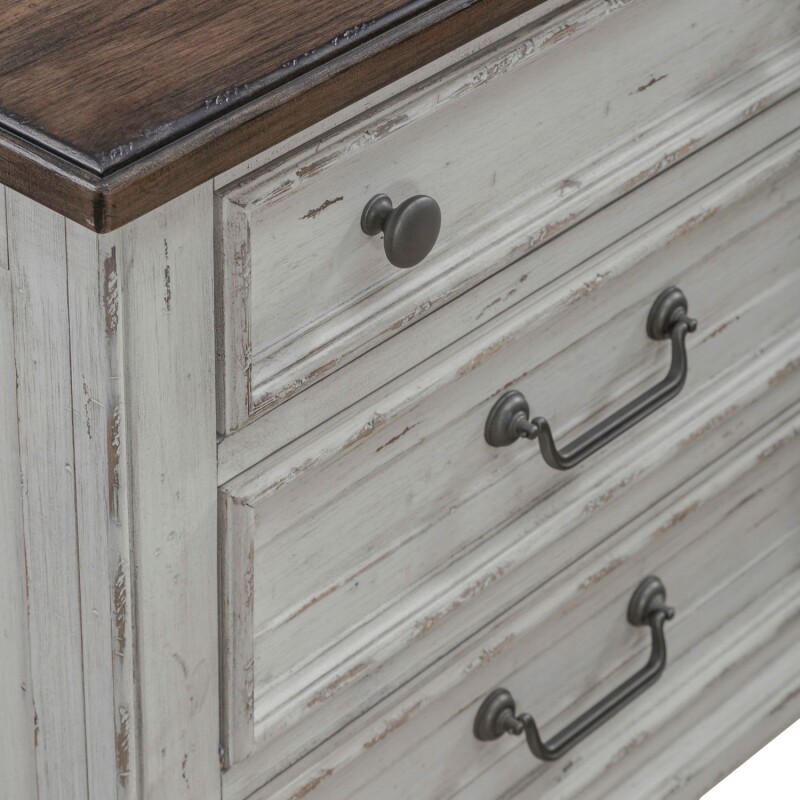 River Place 3 Drawer Nightstand w/ Charging Station 237BR61