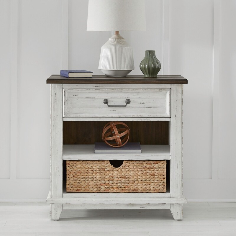 River Place Bedside Chest w/ Charging Station 237BR62