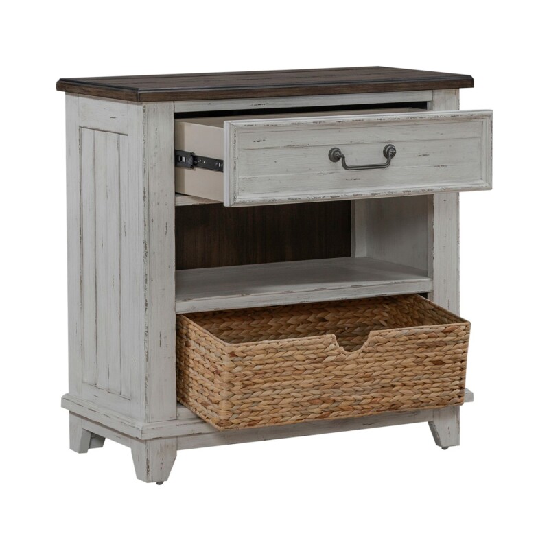 River Place Bedside Chest w/ Charging Station 237BR62