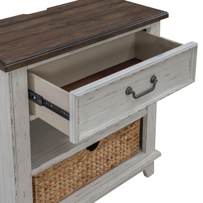 River Place Bedside Chest w/ Charging Station 237BR62