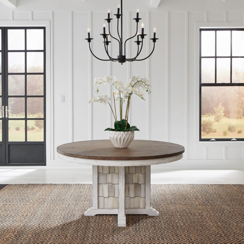 River Place Pedestal Table Set 237DRPED
