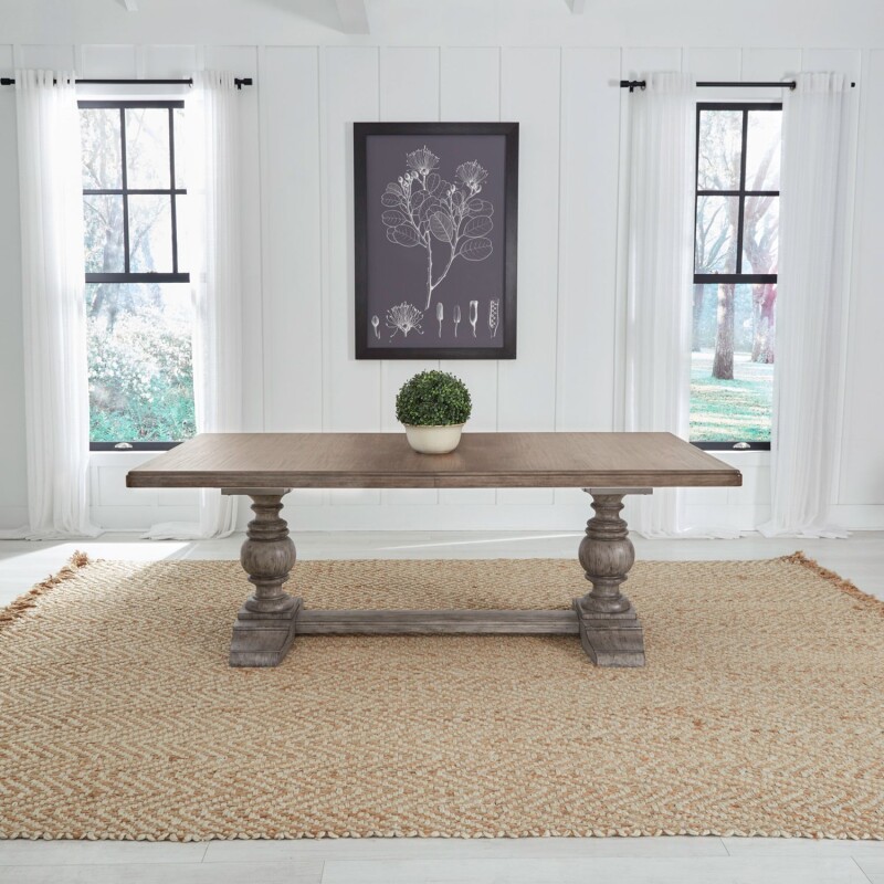 River Place Trestle Table Set 237GDRTRS
