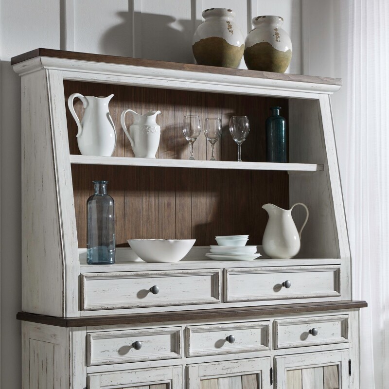 River Place Angled Server Hutch 237SH6442
