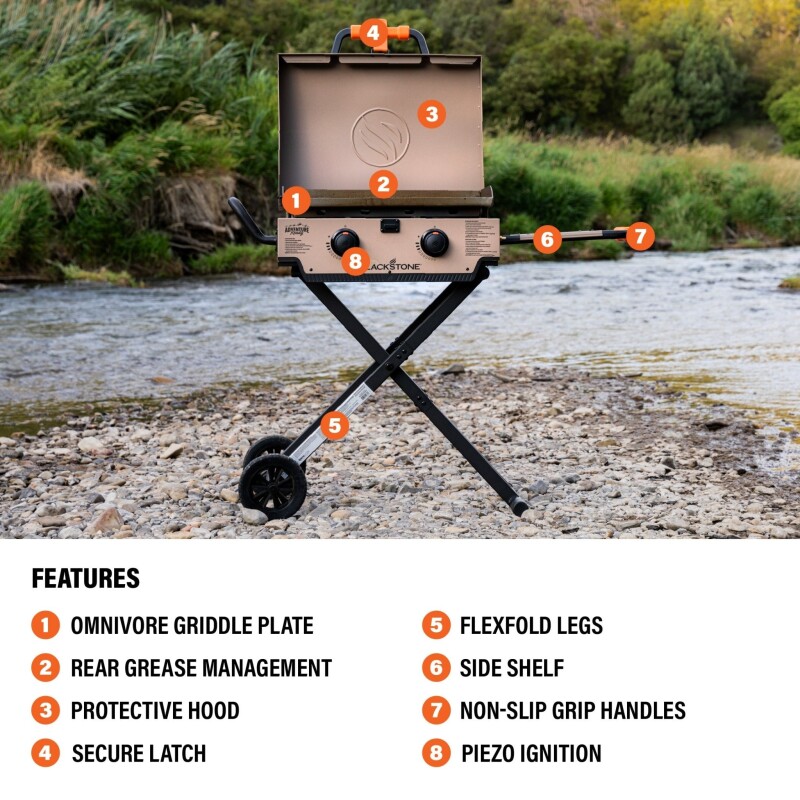 22" Griddle with Flexfold Legs 2385, product image 4 of 12