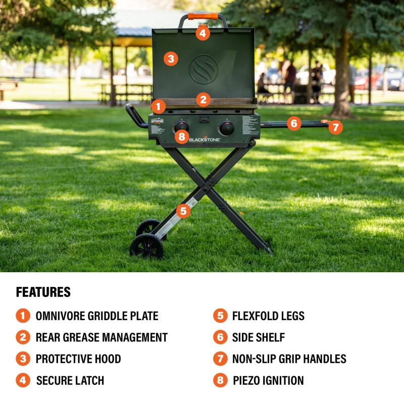 22" Griddle with Flexfold® Legs 2386