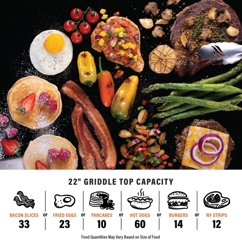 22" Griddle with Flexfold® Legs 2386