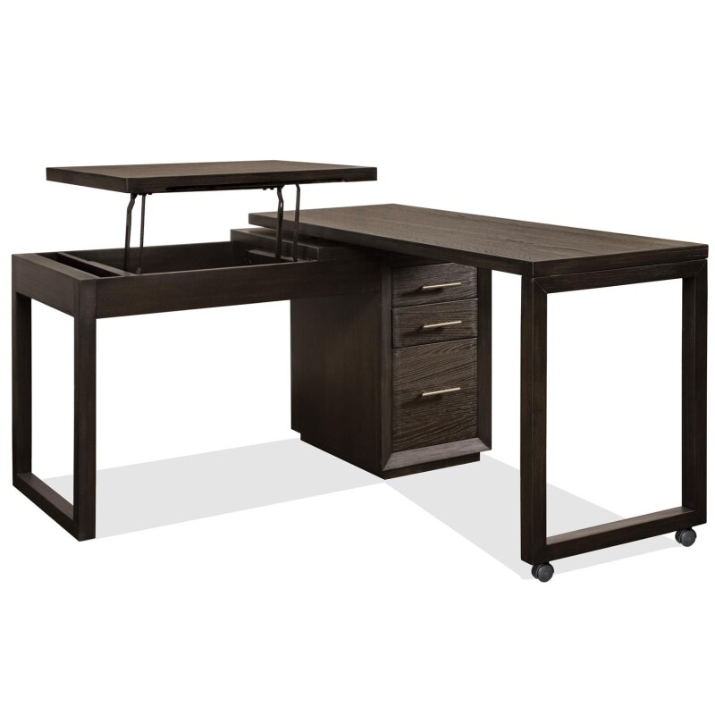 Prelude Swivel Lift-Top L-Desk 23932