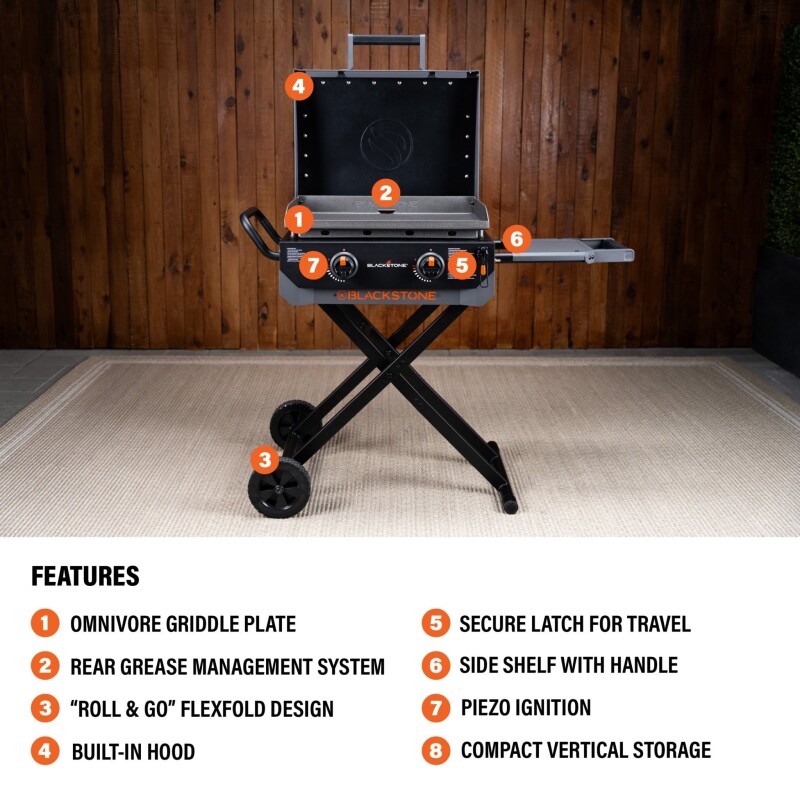 22" Griddle with Flexfold Legs 2401