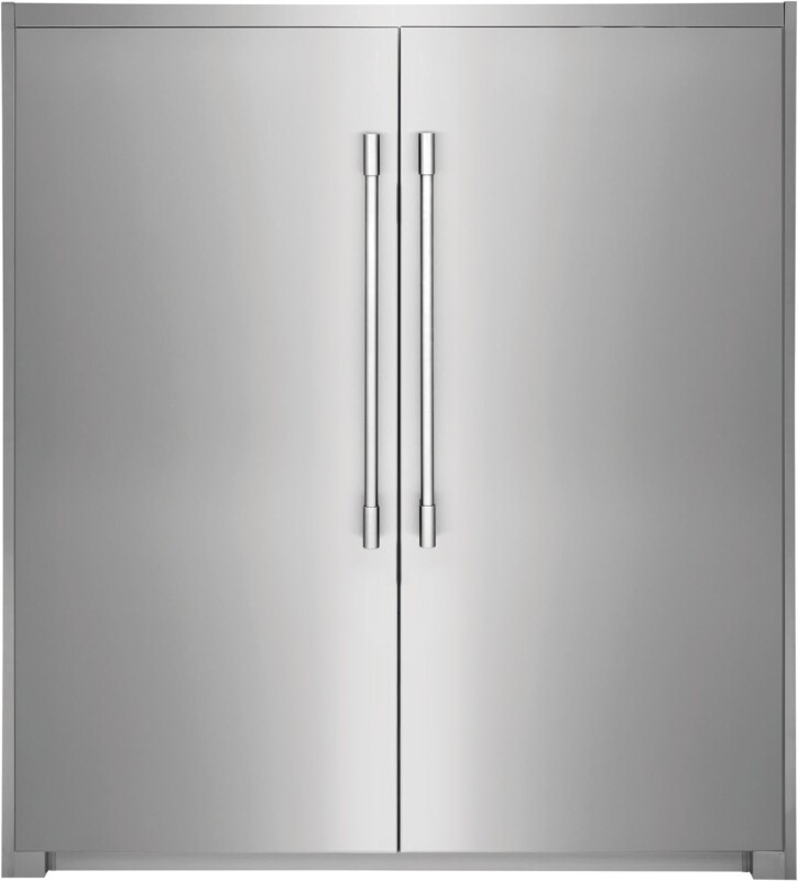 Stainless Side-by-Side Column Refrigerator & Freezer with Flat Trim Kit 2407P2SDF2