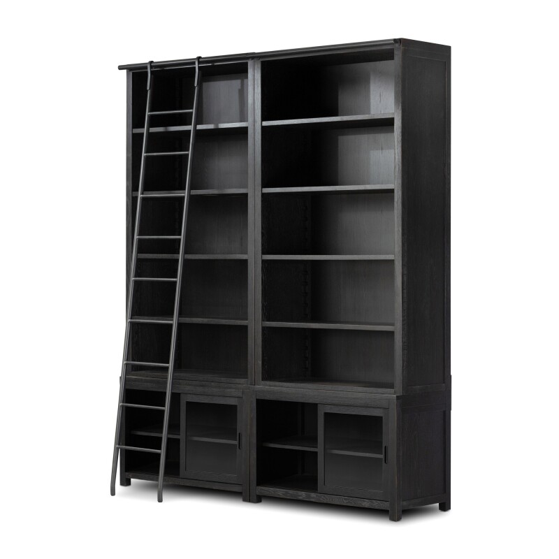 Admont Double Bookcase With Ladder - 240932-001 240932001