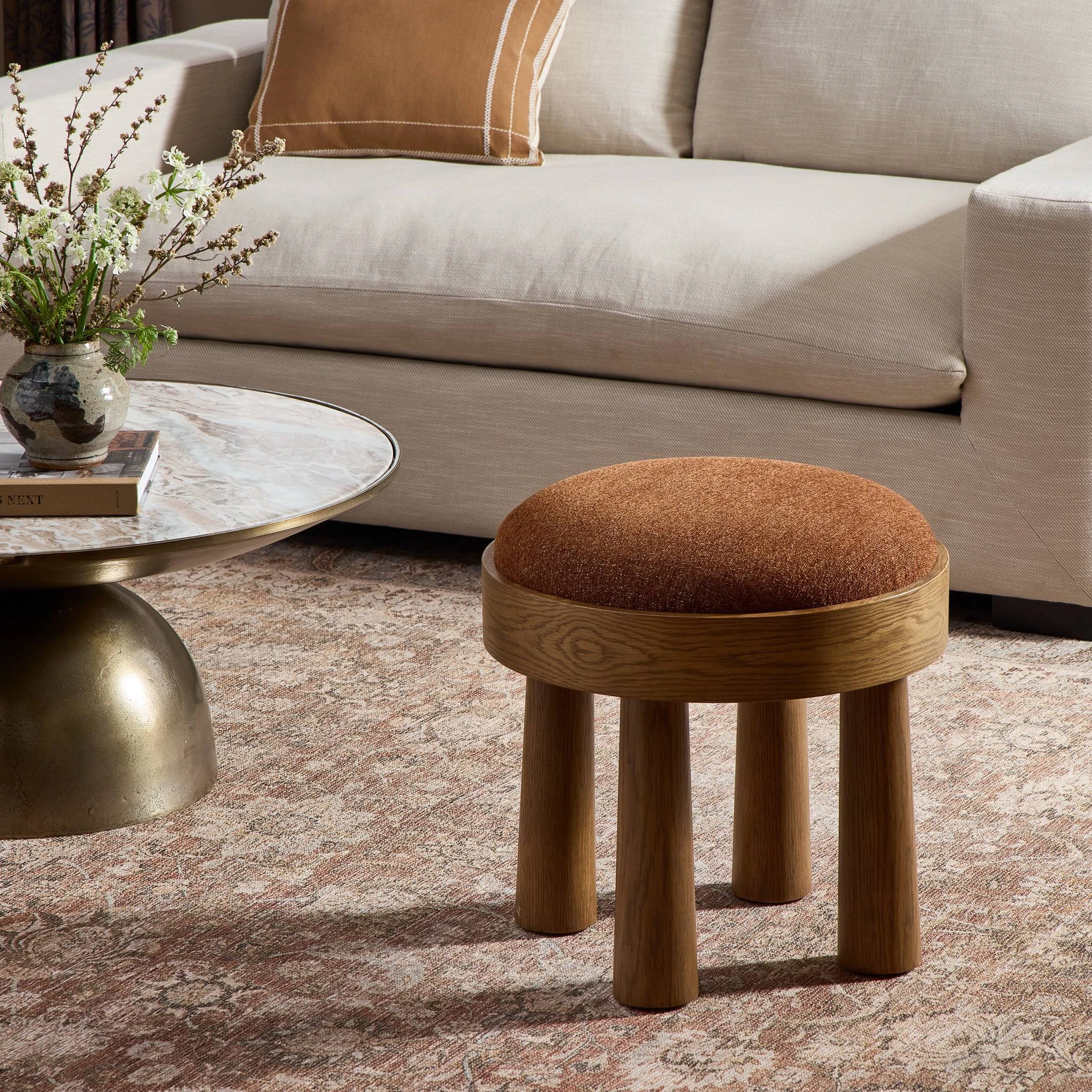 Louise Accent Stool - 241017-003 241017003