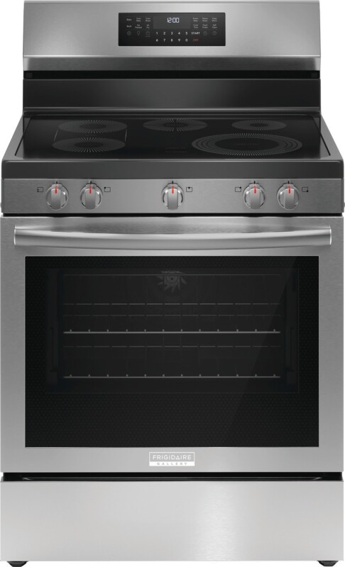 4 Piece Stainless Steel Gallery Package with Standard Depth French Door Refrigerator and Electric Range 2410GFS4AF