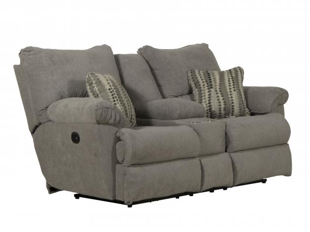 Sadler 241 Lay Flat Reclining Console Loveseat 2419