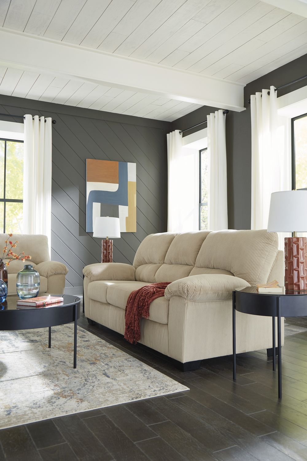 Simplejoy Loveseat In Sand 2420335
