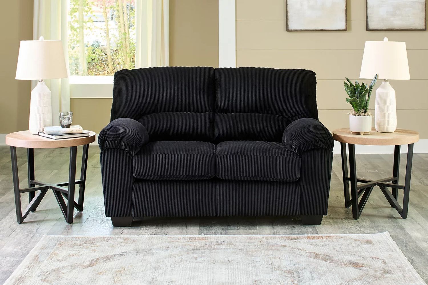 Simplejoy Loveseat In Onyx 2420435