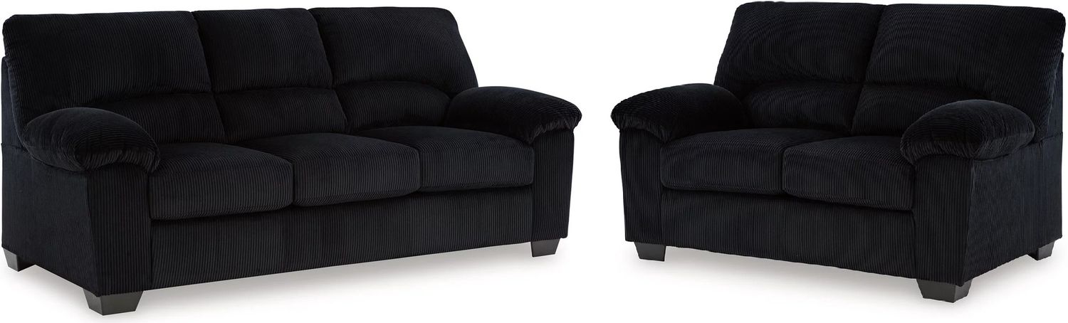 Simplejoy Living Room Set In Onyx 24204U1