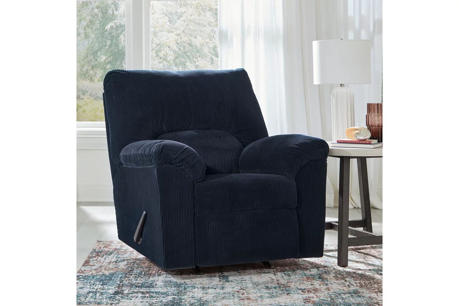 SimpleJoy Living Room Set In Navy 24205U1