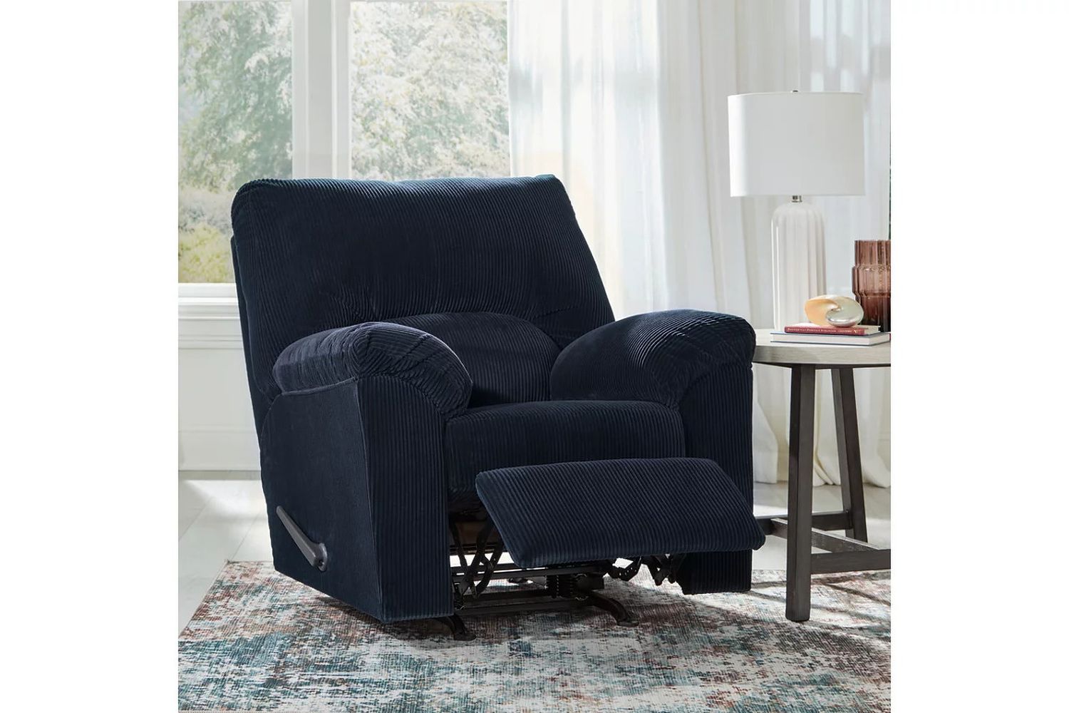 SimpleJoy Living Room Set In Navy 24205U1