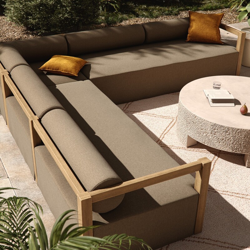 Laskin Outdoor 3Pc Sectional - 242078-001 242078001
