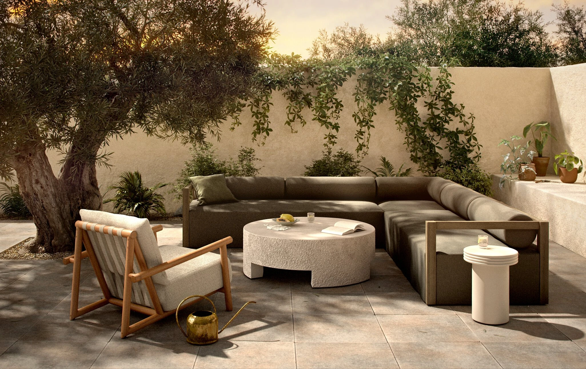 Laskin Outdoor 3Pc Sectional - 242078-001 242078001