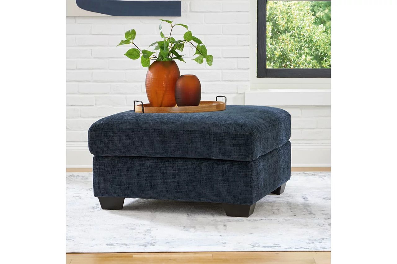 Aviemore Oversized Accent Ottoman In Ink 2430308