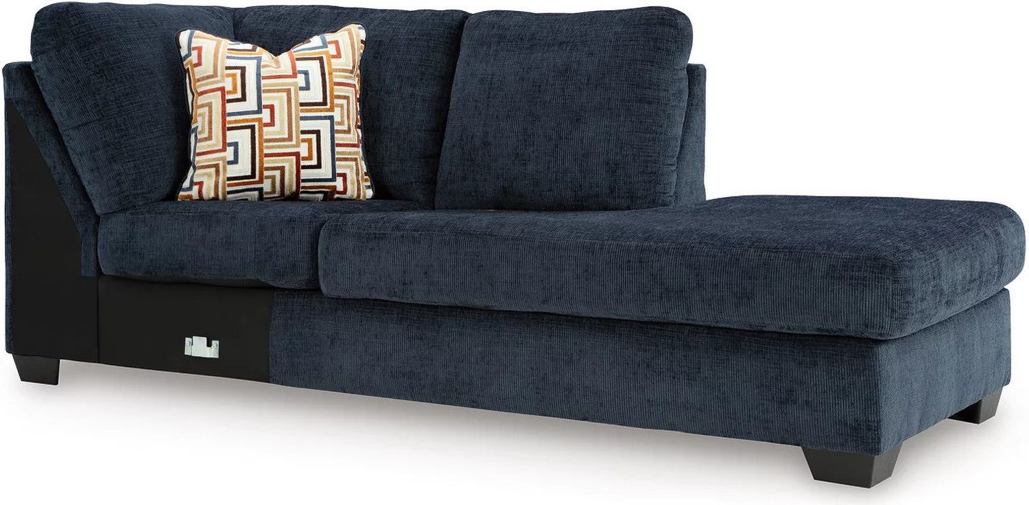 Aviemore 2-Piece Sectional With RAF Chaise In Ink 24303S2